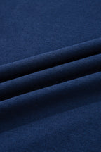 Tillandsia Purple Varsity Striped Detail Drop Shoulder Oversized Sweatshirt