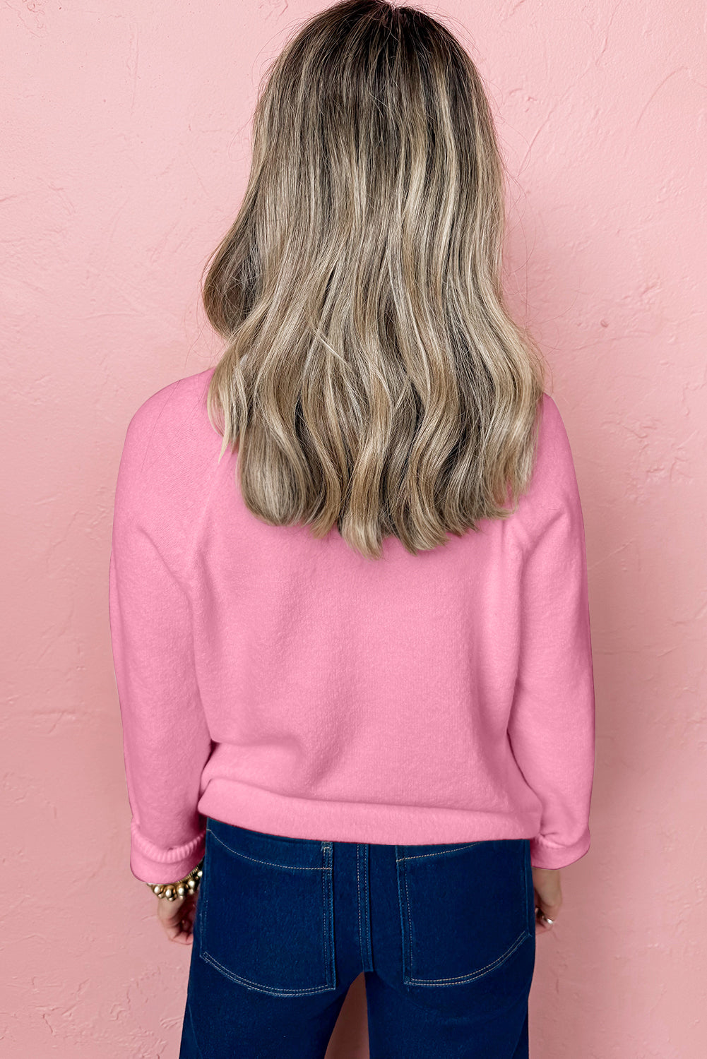 MERRY Letter Pattern Christmas Raglan Sleeve Sweater