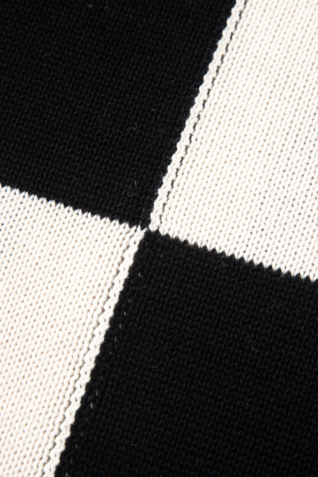 Black Checkered Bubble Sleeve Drop Shoulder Open Plus Size Cardigan