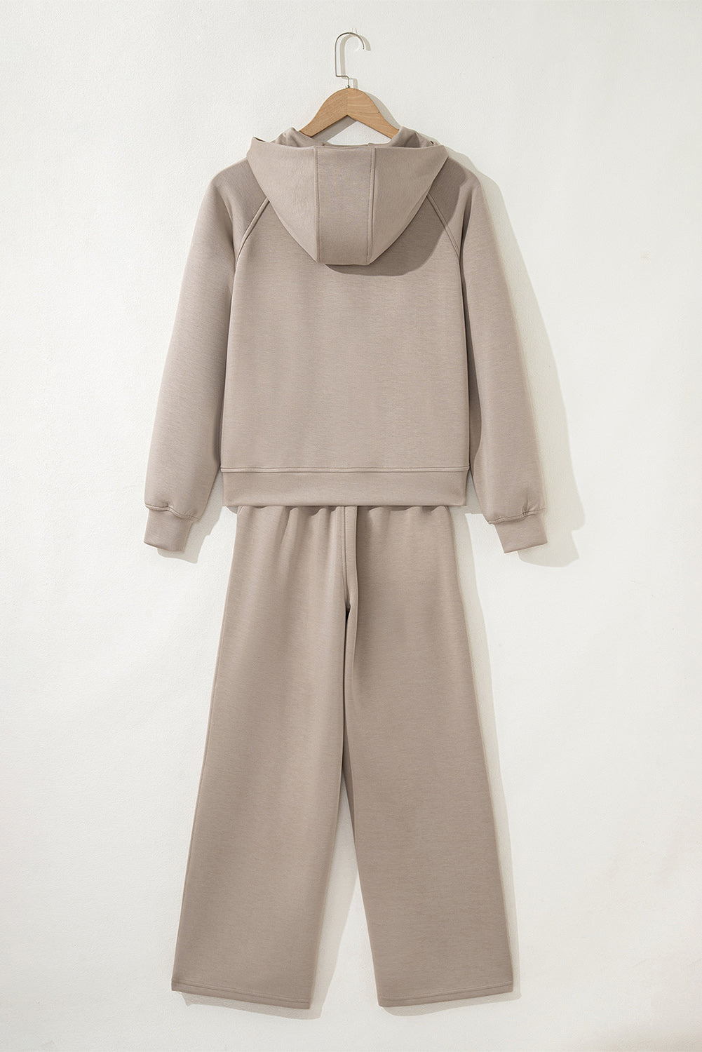 Jet Stream Half Zip Thumbhole Sleeve Hoodie Active Pants 2pcs Outfit