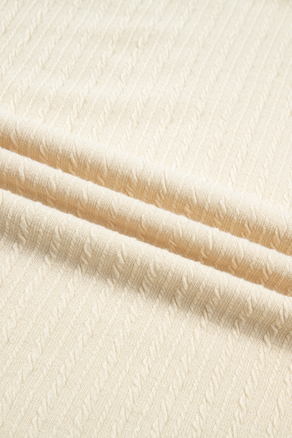 Jet Stream Half Buttons Ribbed Knit Wide Leg Jumpsuit