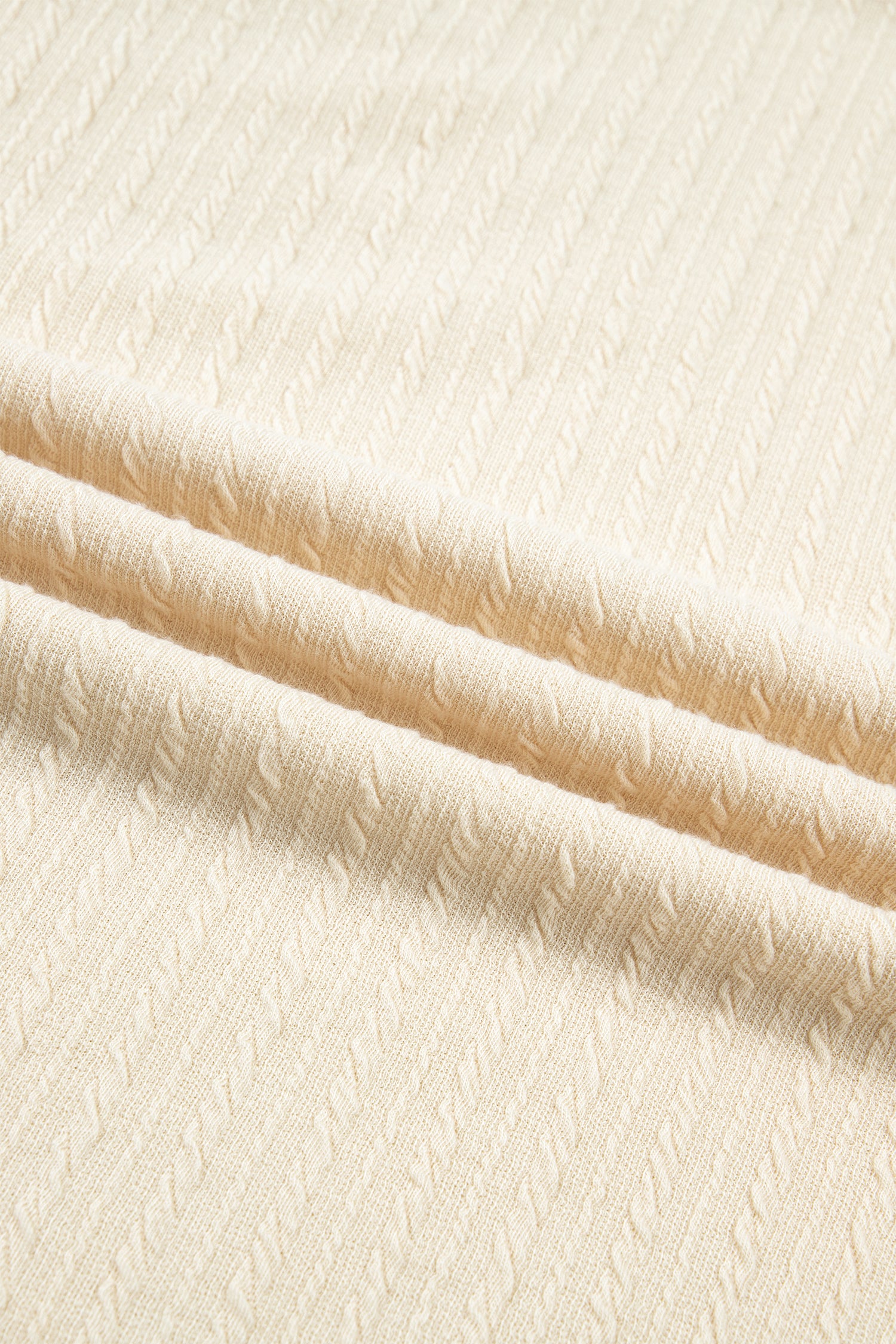 Jet Stream Half Buttons Ribbed Knit Wide Leg Jumpsuit