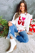 Merry And Bright Cable Knit Pullover Sweatshirt
