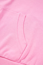 Parchment Checkered Patchwork Kangaroo Pocket Half Zipper Hoodie