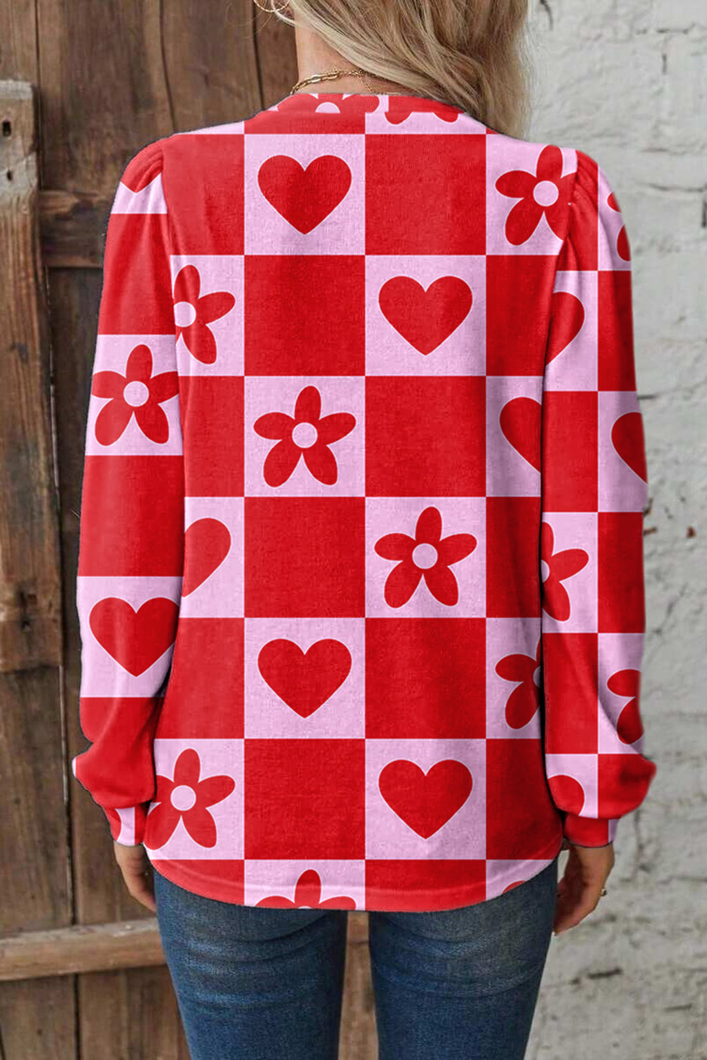 Dotted Heart Festive Valentine Blouse