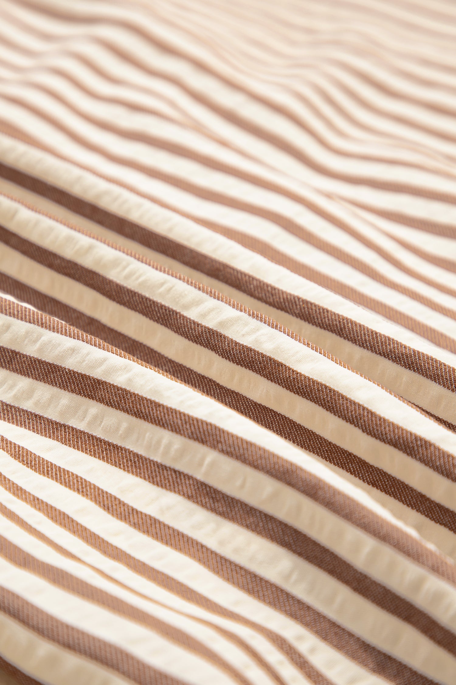 Khaki Stripe Square Button Leopard Trim Loose Bracelet Sleeve Shirt Dress