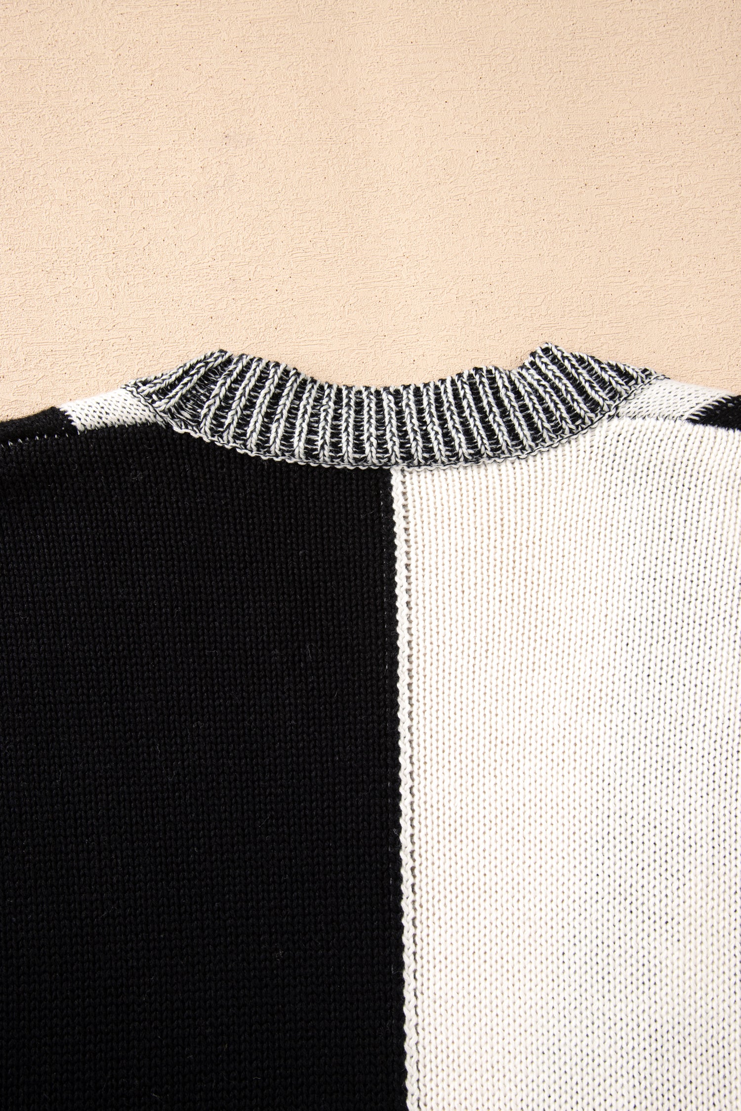 Black Checkered Bubble Sleeve Drop Shoulder Open Plus Size Cardigan