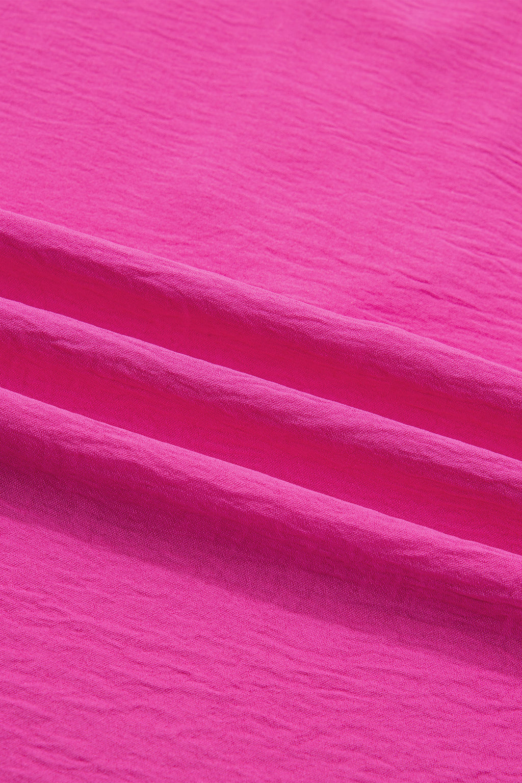 Rose Red Contrast V Neck Colorblock Wide Short Sleeve Top