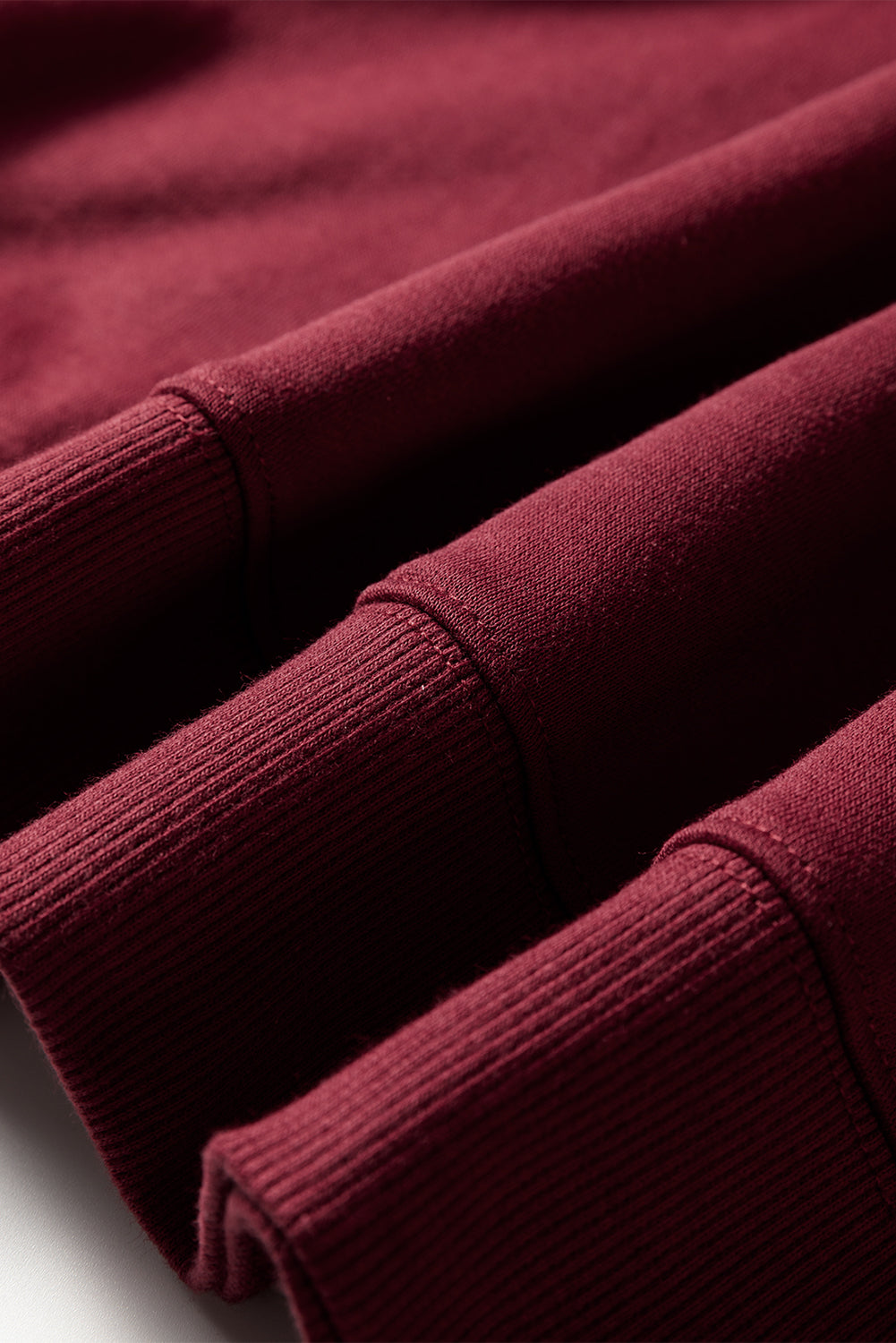 Red Dahlia Varsity Striped Detail Drop Shoulder Oversized Sweatshirt