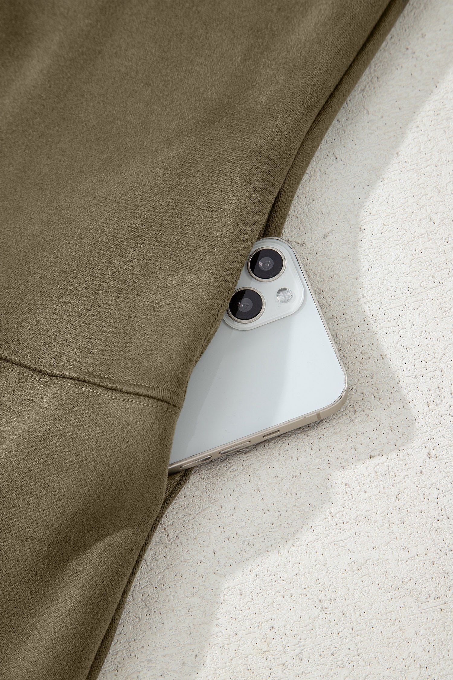 Moss Green Frilled Round Neck Short Puff Sleeve Shift Mini Dress