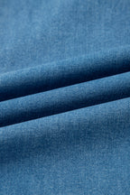 Retro Washed Patch Pocket Loose Jeans