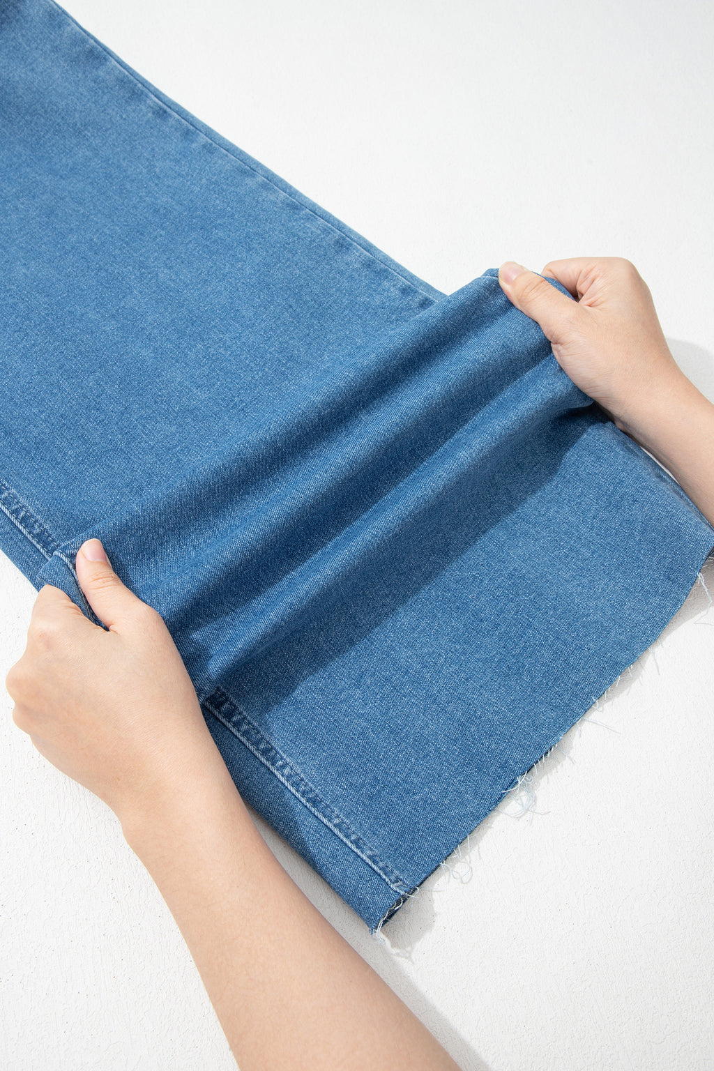 Retro Washed Patch Pocket Loose Jeans