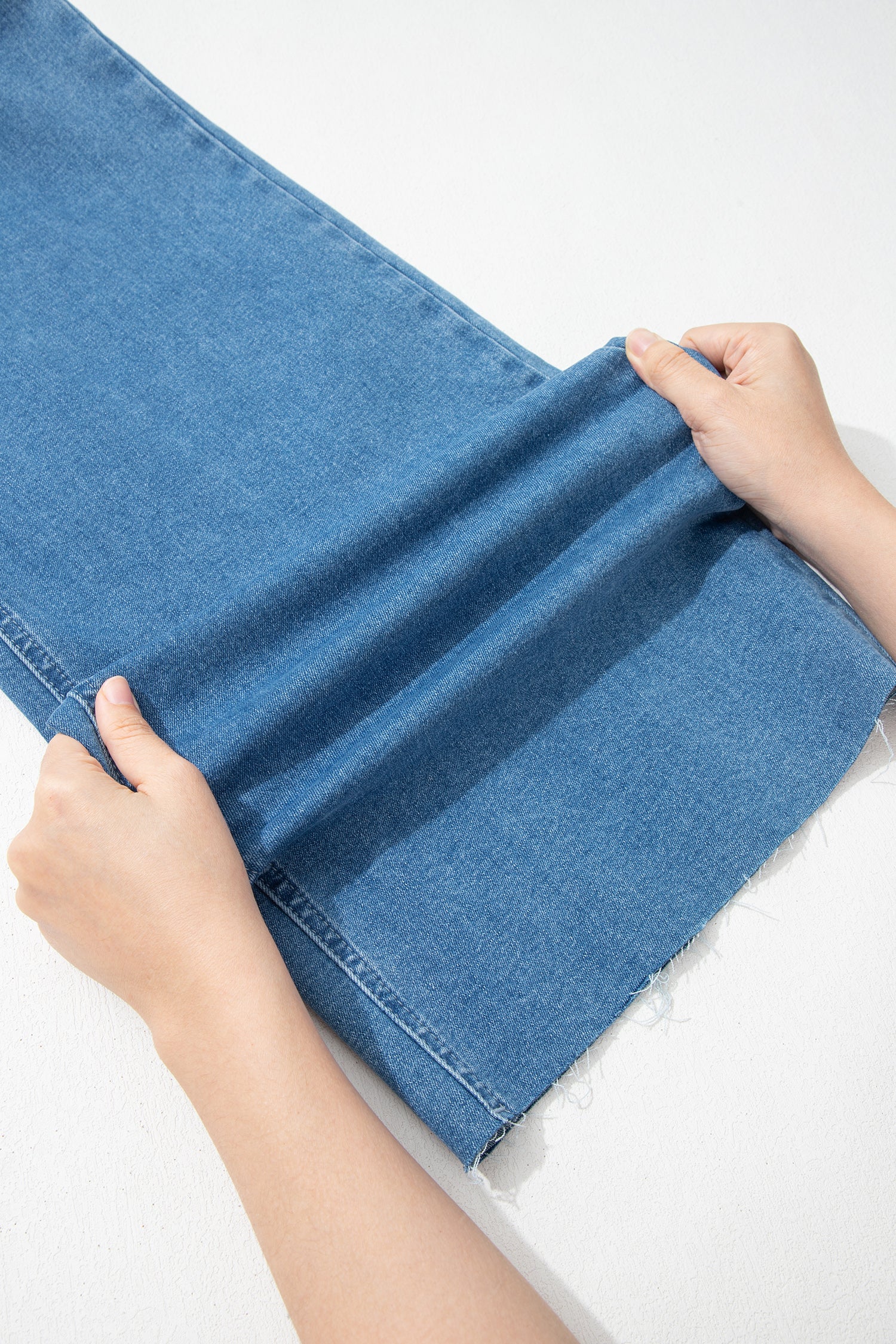 Retro Washed Patch Pocket Loose Jeans