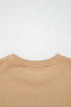 Rose Red Varsity Striped Detail Drop Shoulder Oversized Sweatshirt