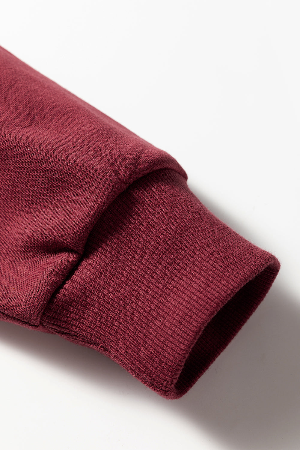 Red Dahlia Varsity Striped Detail Drop Shoulder Oversized Sweatshirt