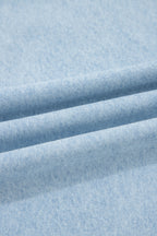 Beau Blue Studded Side Slit Leg Frayed Pocketed Wide Leg Jeans