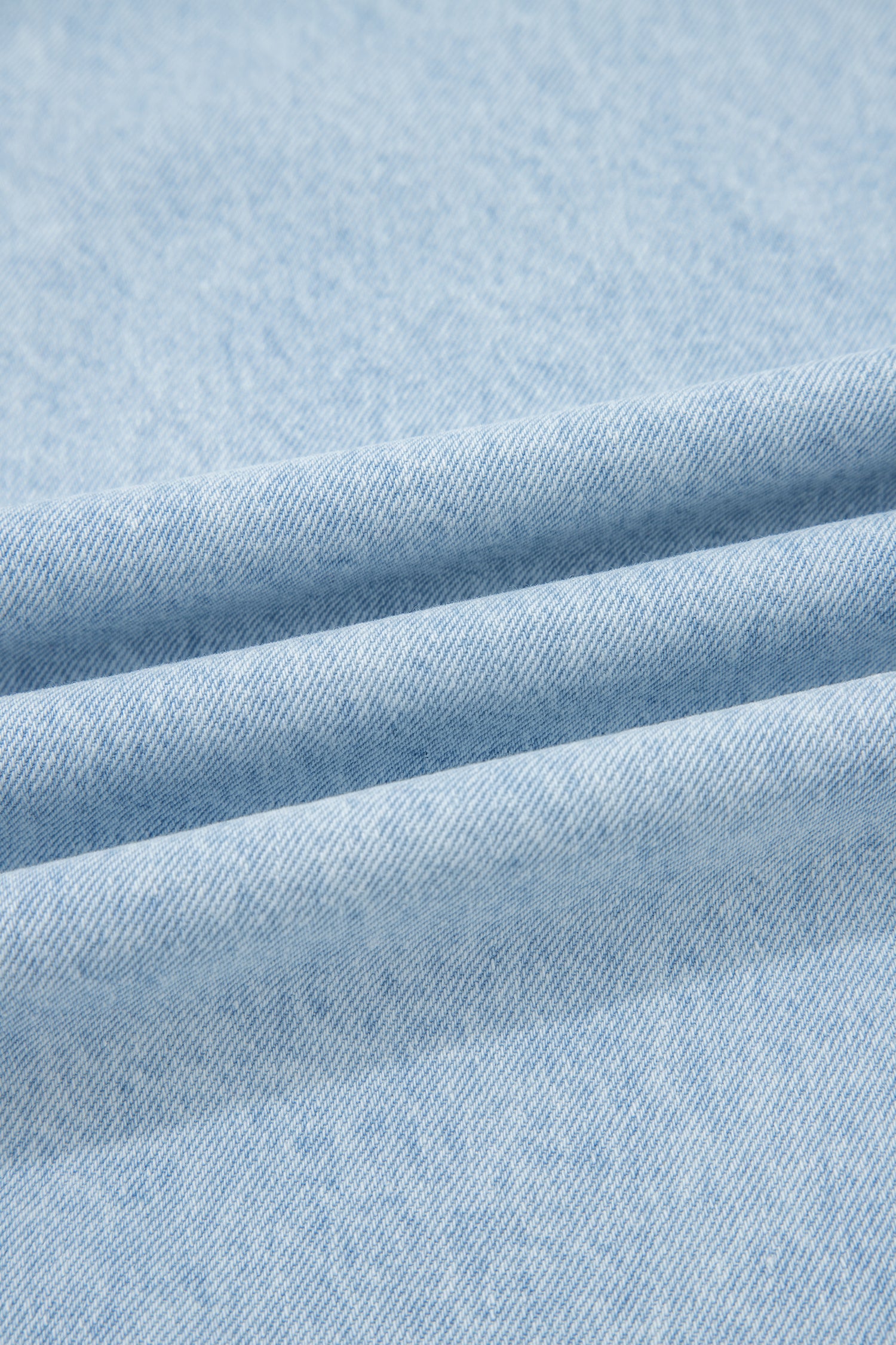 Beau Blue Studded Side Slit Leg Frayed Pocketed Wide Leg Jeans