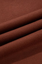 Black Fleece Lined Leopard Drawstring Elastic Waist Solid Pants