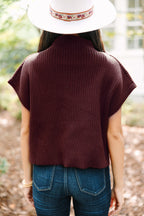 Dark Blue Patch Pocket Ribbed Knit Short Sleeve Sweater