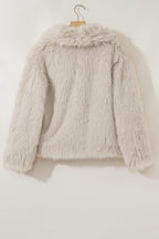 Jet Stream Luxurious Faux Fur Large Collar Winter Coat