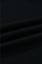 Black Varsity Baseball Bow Graphic Striped Sleeve Baggy Sweatshirt