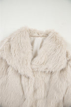 Jet Stream Luxurious Faux Fur Large Collar Winter Coat