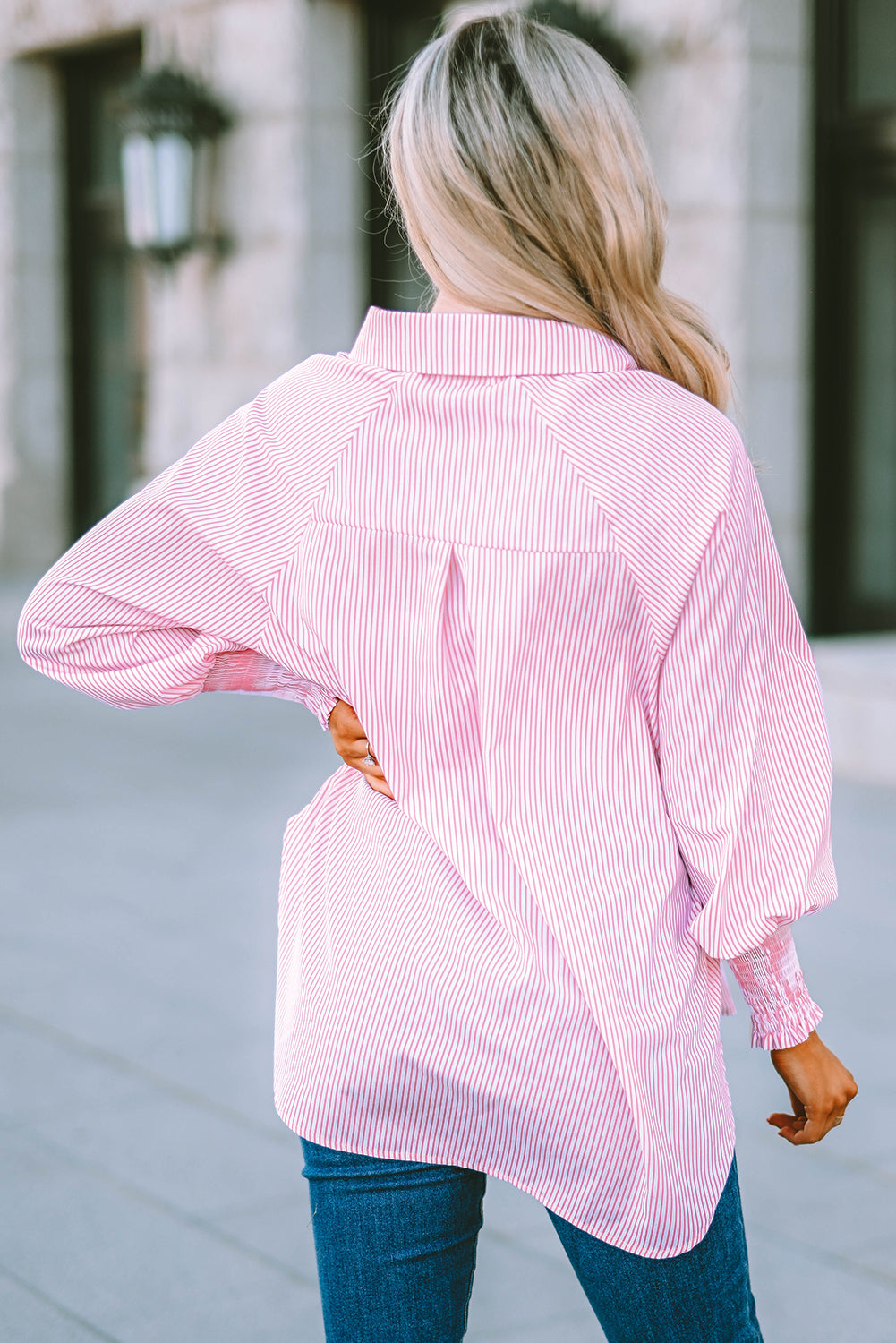 White Floral Lace Hollow-out Splicing Crinkled Shirt