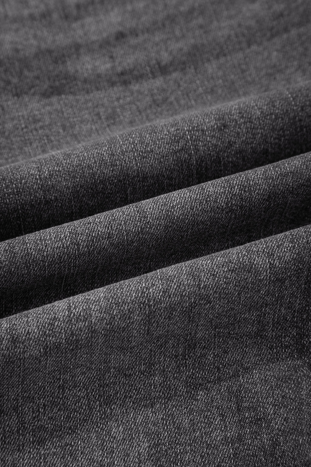 Irregular Distressed Bottom Denim Midi Skirt