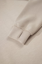 Jet Stream Half Zip Thumbhole Sleeve Hoodie Active Pants 2pcs Outfit