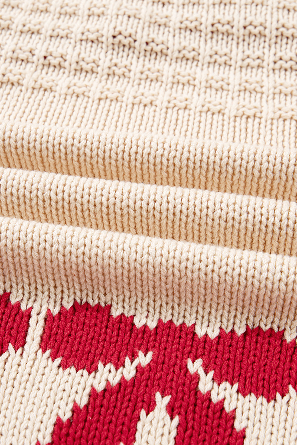 Apricot Bow Pattern Textured Open Front Baggy Cardigan