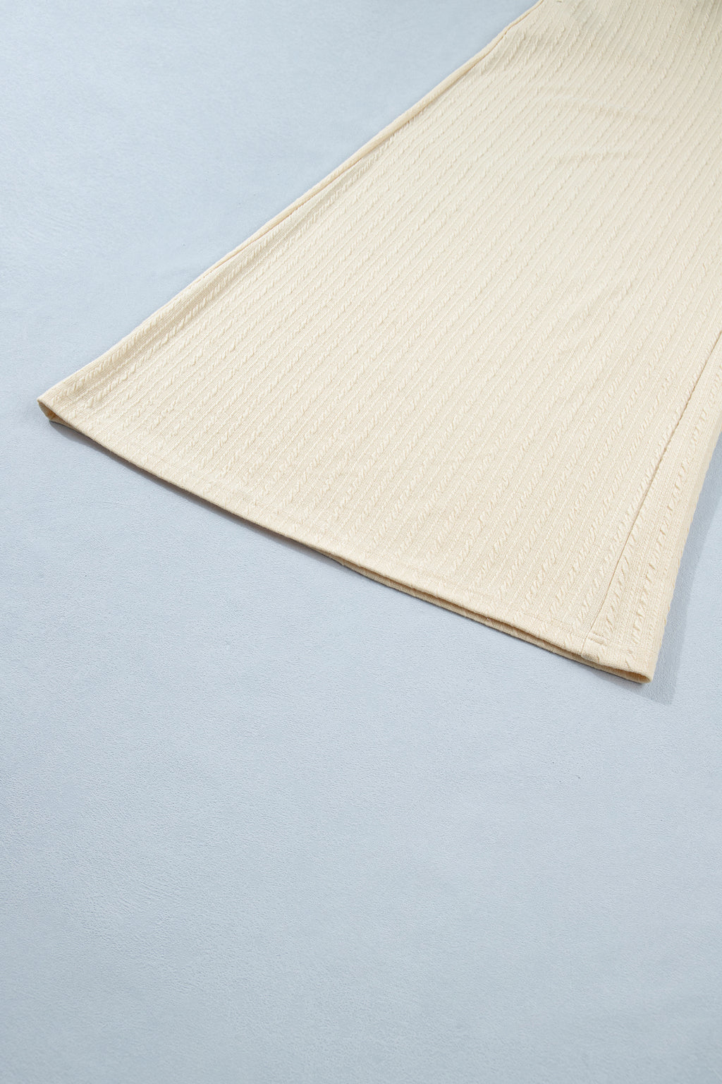 Jet Stream Half Buttons Ribbed Knit Wide Leg Jumpsuit