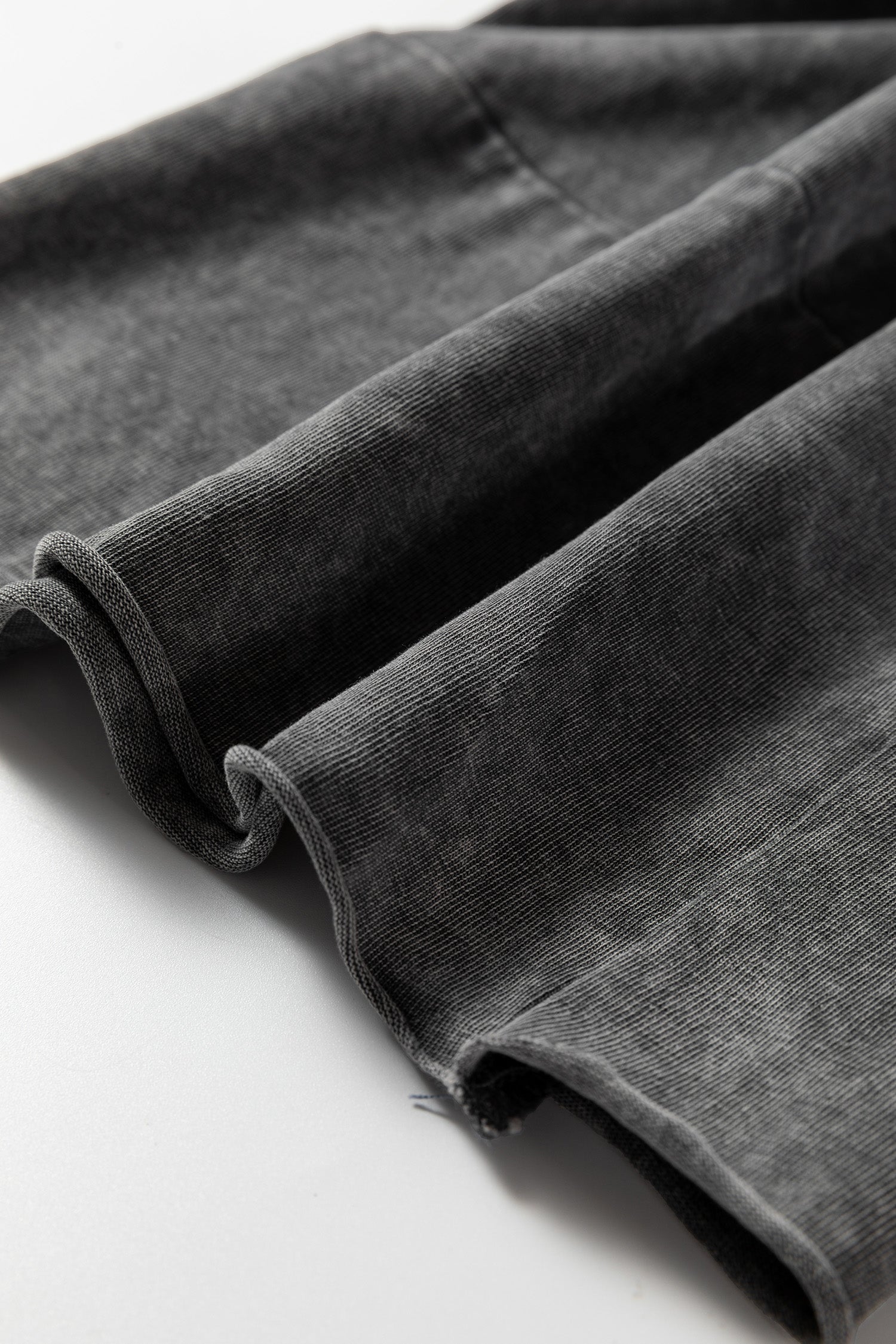 Mineral Wash Lace-up High Waist Raw Hem Patched Pocket Pants