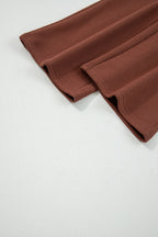 Black Fleece Lined Leopard Drawstring Elastic Waist Solid Pants