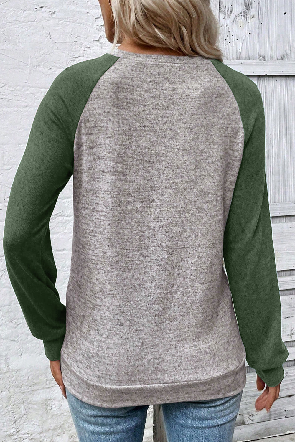 Colorblock Raglan Long Sleeve T Shirt