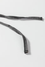 Mineral Wash Lace-up High Waist Raw Hem Patched Pocket Pants