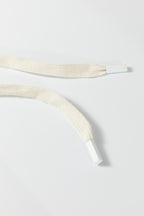 Beau Blue Drawstring Elastic Waist Leopard Striped Side Panel Wide Leg Jeans