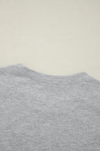 Crew Neck Pleated Tank Top