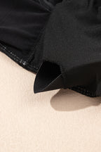 Beau Blue Ric Rac Trim Contrasted Patchwork Cutout One Piece Swimsuit