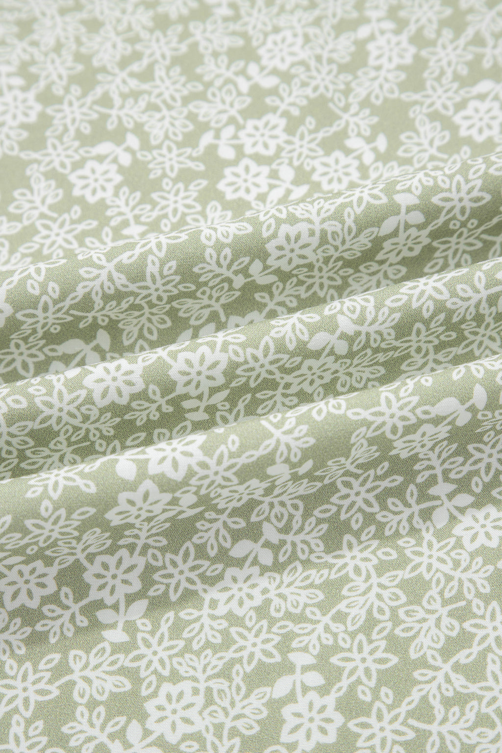 Green Smocked Bodice Square Neck Sleeveless Floral Jumpsuit