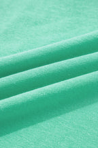 Aruba Blue Cute Halloween Ghost Embroidered Casual Sweatshirt