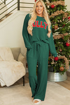 JOLLY Corded Long Sleeve Top and Pockets Pants Set