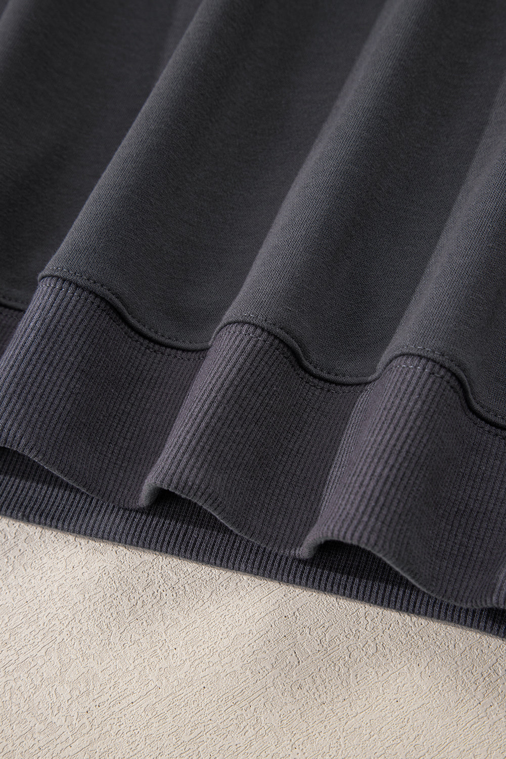 Rose Red Varsity Striped Detail Drop Shoulder Oversized Sweatshirt