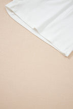 White Sheer Lace Frilly Ruffles High Low Long Skirt