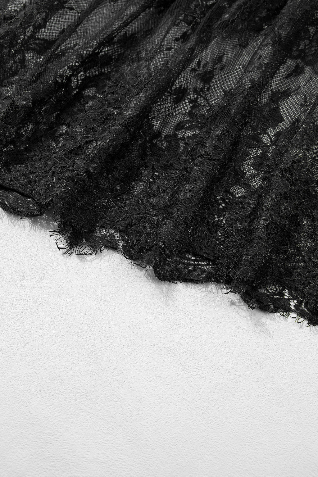 Black Plus Size Lace Hem Patchwork T Shirt Midi Dress