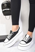 Breanna Platform Wedge Lace Up Trainers