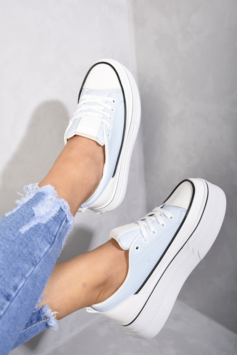 Breanna Platform Wedge Lace Up Trainers