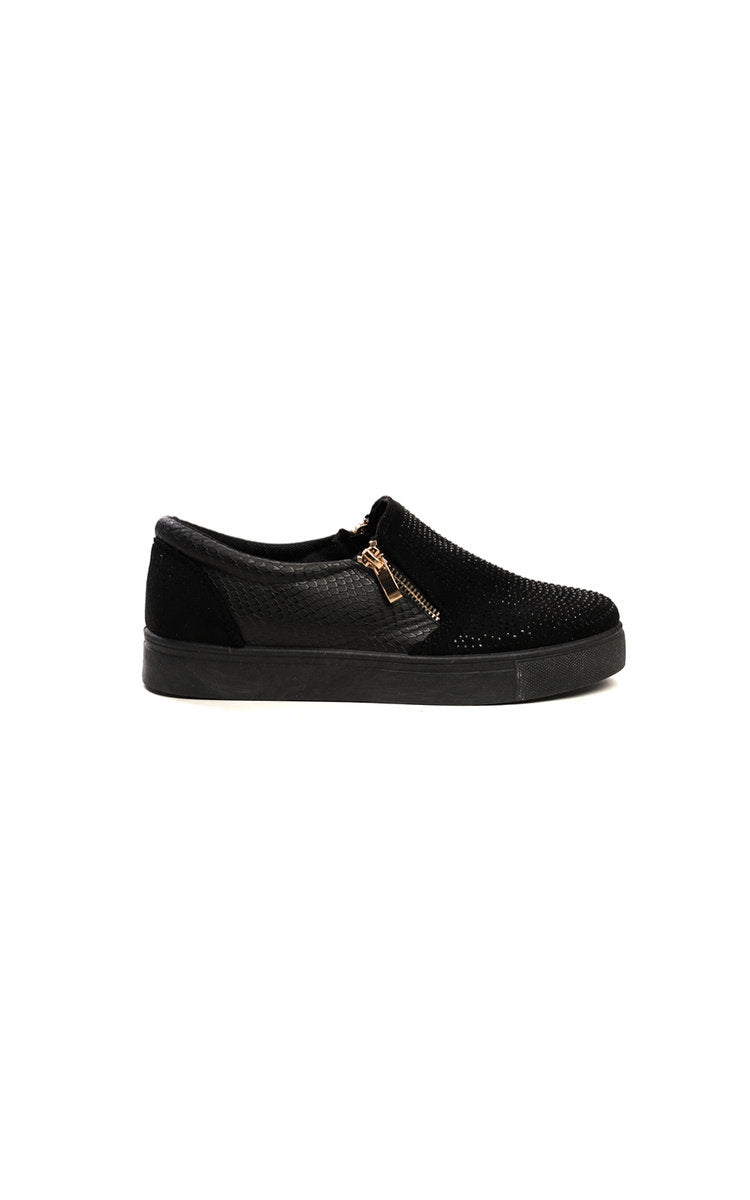 Leah Slip On Embellished Trainers