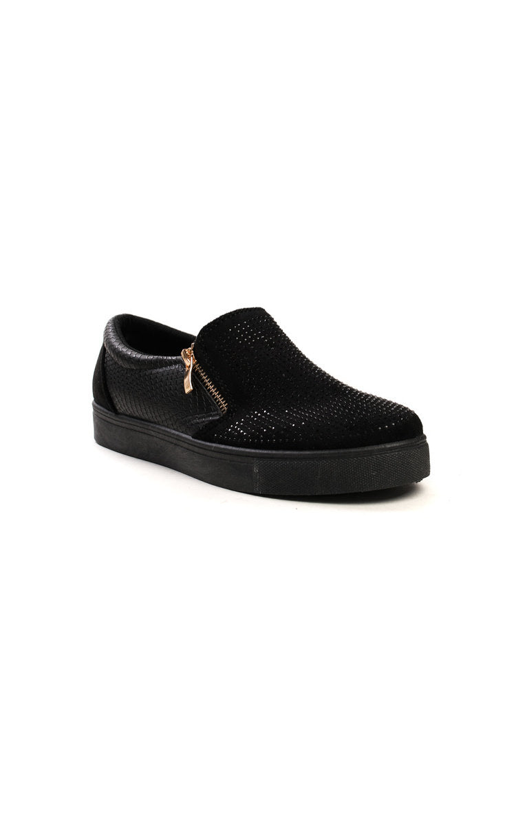 Leah Slip On Embellished Trainers