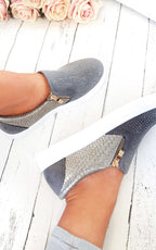 Leah Slip On Embellished Trainers