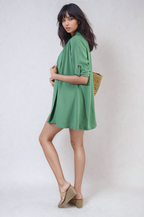 Vivian Open Front Roll Up Sleeve Cardigan